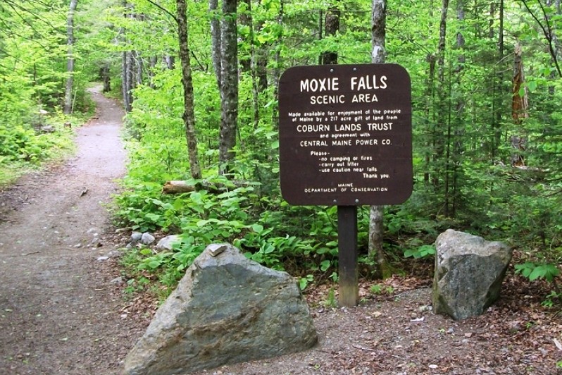 Moxie Falls Maine Trail Finder